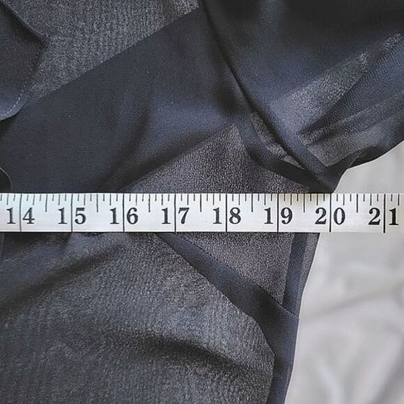 Jacques Vert black sheer chiffon shawl wrap jacket - Picture 9 of 11